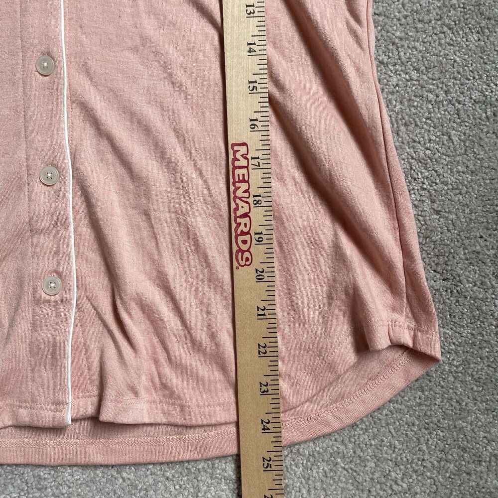 Soma Double Knit Notch Collar Pajama Lougewear Top Rose Blush Women's Medium - Picture 9 of 9